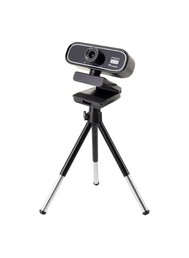 اس تي كاميرا ويب ST WB‑1080 قياسية – دقة FHD، ميكروفون مدمج، USB – أسود - Image 1